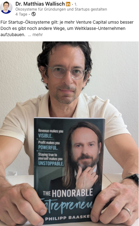 EUROPA BRAUCHT MEHR ALS EINEN VC-TRACK by Martin Bonner - Founder Initiator CEO Glow for Europe