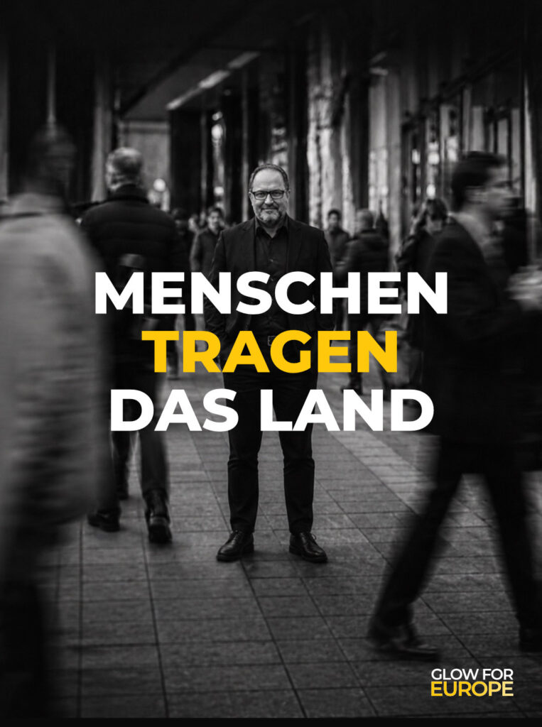 MENSCHEN TRAGEN DAS LAND - Glow for Europe by Martin Bonner - Founder Initiator CEO