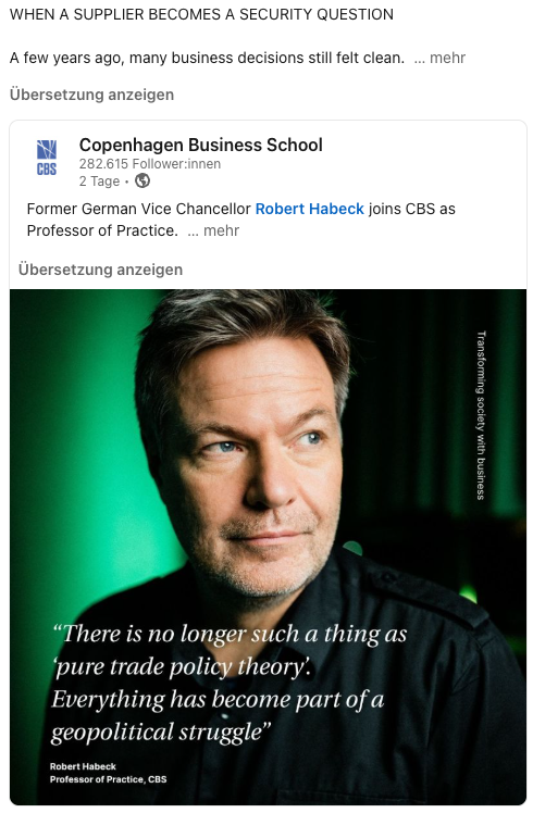 WHEN A SUPPLIER BECOMES A SECURITY QUESTION by Martin Bonner - Founder Initiator CEO - Glow for Europe