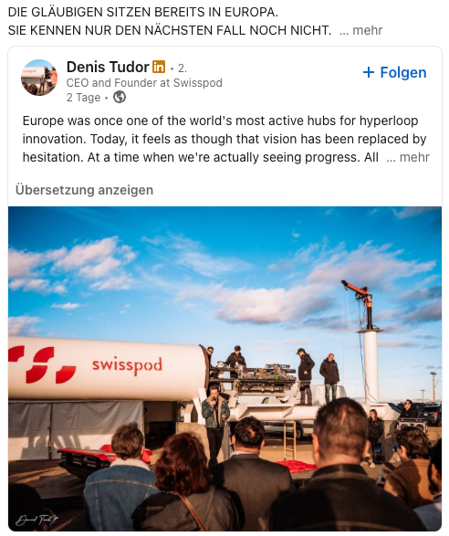 DIE GLÄUBIGEN SITZEN BEREITS IN EUROPA. SIE KENNEN NUR DEN NÄCHSTEN FALL NOCH NICHT.