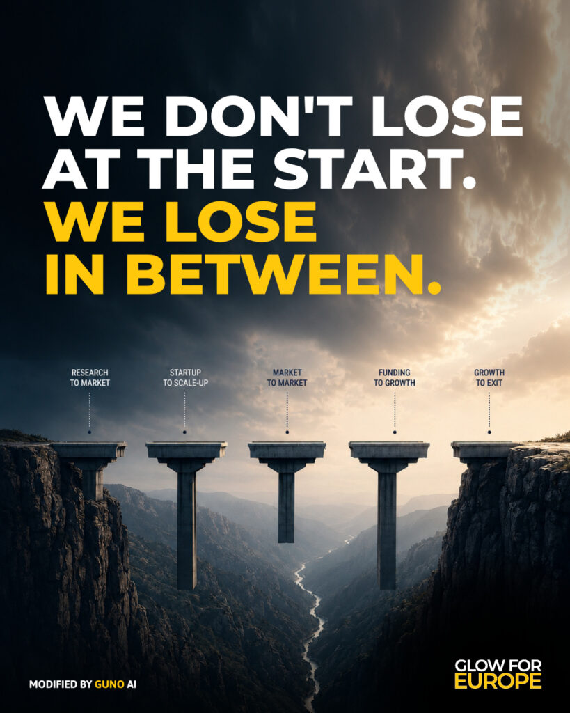 WE DON'T LOSE AT THE START - WE LOSE IN BETWEEN - GLOW FOR EUROPE by Martin Bonner