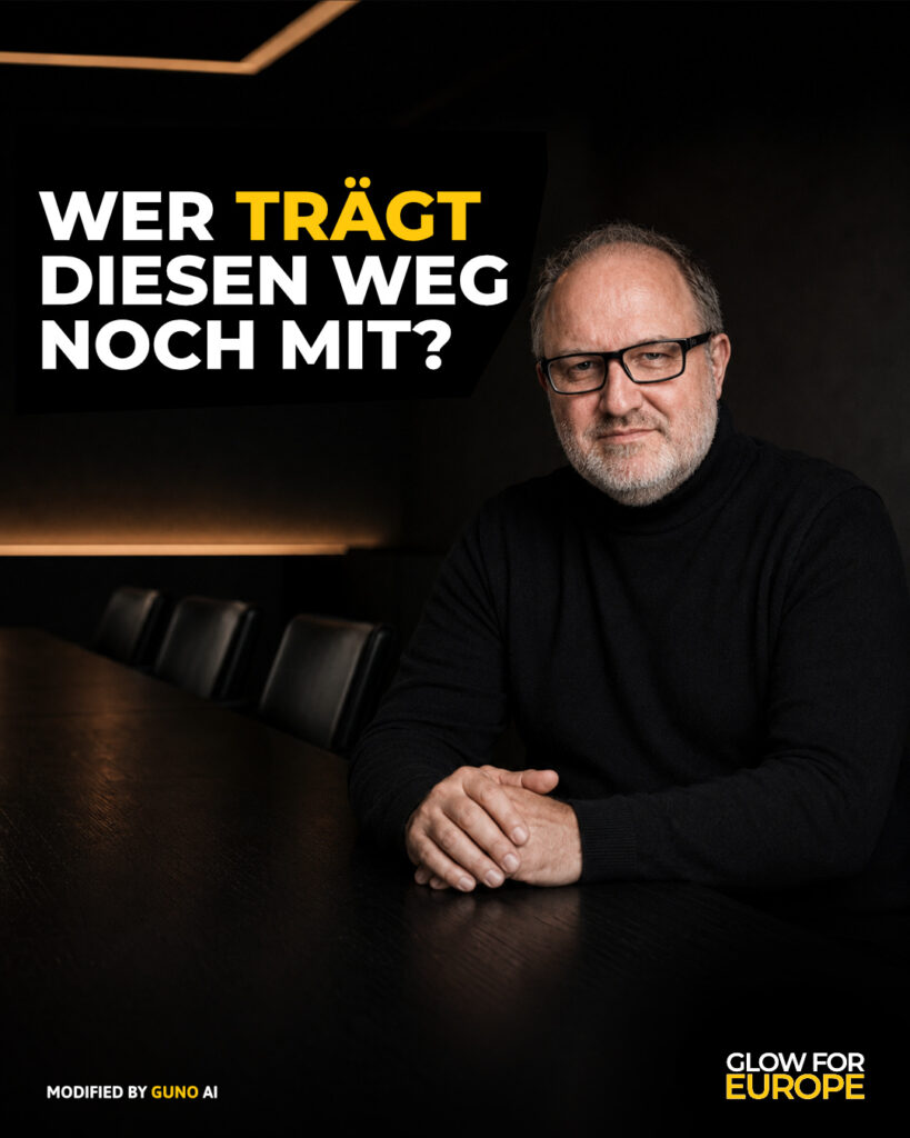 WER TRÄGT DIESEN WEG NOCH MIT - GLOW FOR EUROPE by Martin Bonner