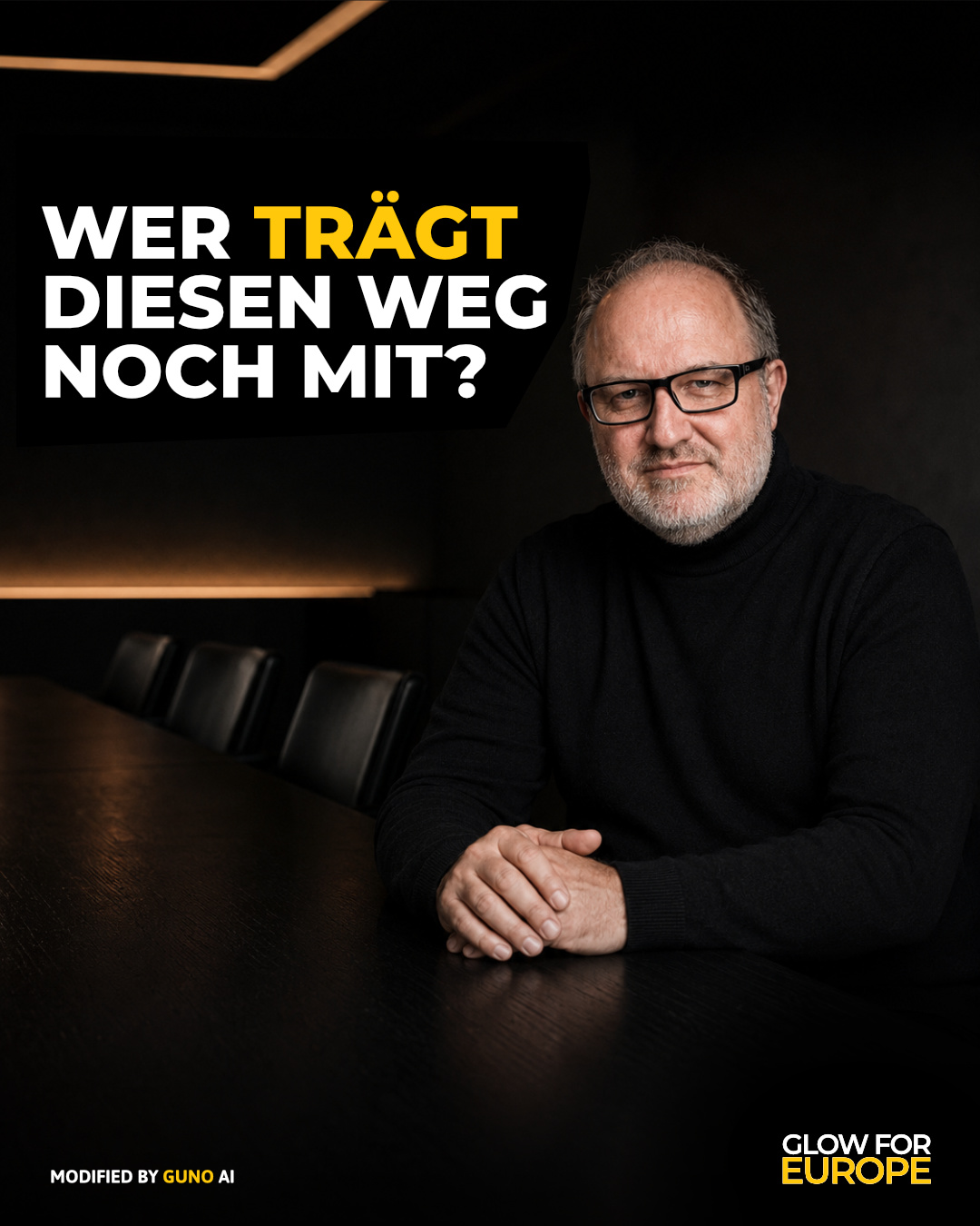 WER TRÄGT DIESEN WEG NOCH MIT - GLOW FOR EUROPE by Martin Bonner