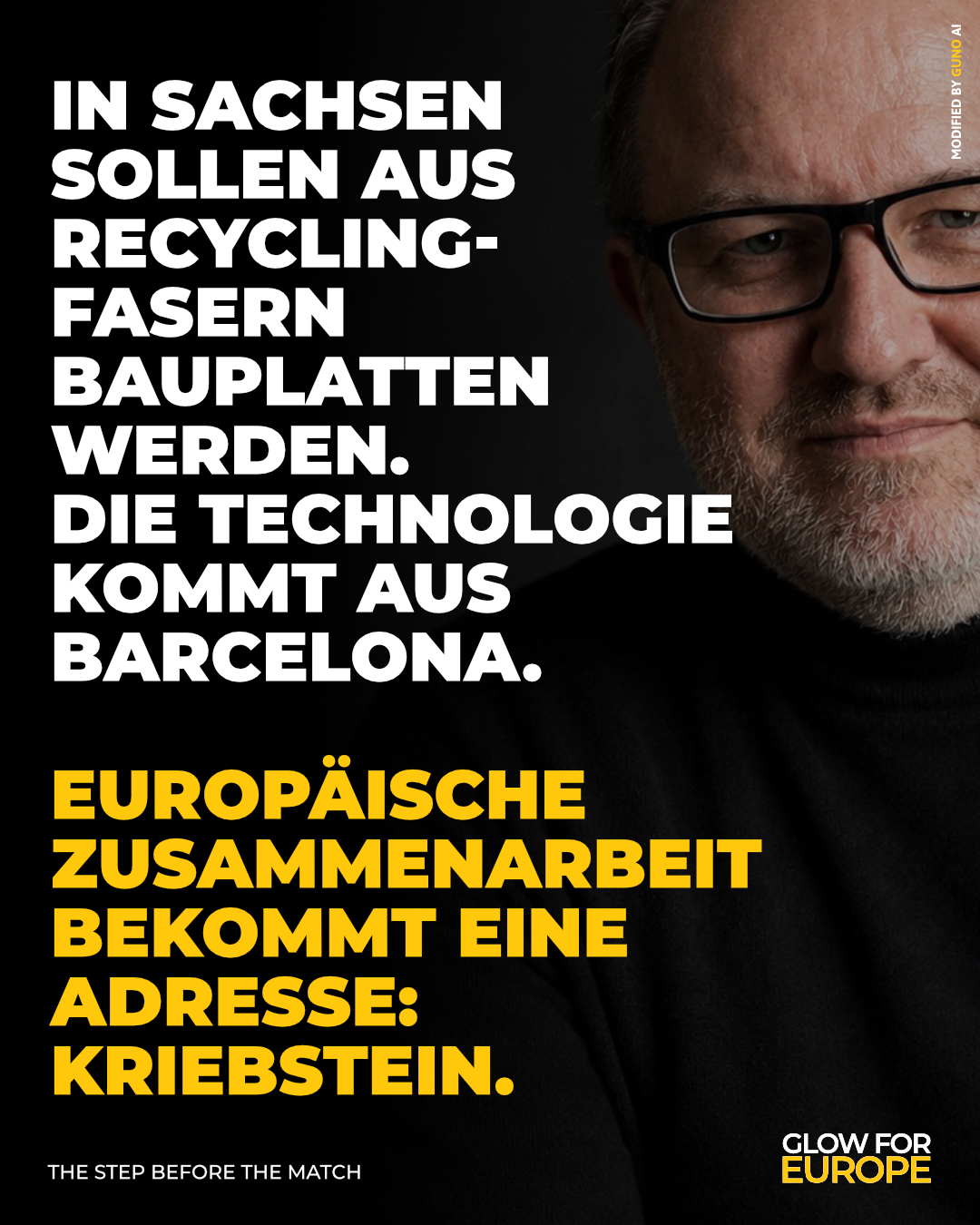 In Sachsen sollen aus Recyclingfasern Platten für den Bau und Innenausbau entstehen. Die Technologie dafür kommt aus Barcelona. WEPA und HONEXT® planen die Anlage in Kriebstein. Die Europäische Investitionsbank hat das Vorhaben am 6. Mai vorgestellt. Ein geplantes Werk, kein fertiger Erfolg. Mir gefällt daran: Eine Fähigkeit aus einem anderen Land kann einem deutschen Standort eine zusätzliche wirtschaftliche Aufgabe geben. Wer seinen Betrieb weiterentwickeln will, muss die fehlende Technik also nicht zwingend selbst erfinden. Manchmal lohnt sich der Blick darauf, wer sie schon beherrscht. So wird aus europäischer Zusammenarbeit etwas, das vor Ort bleiben und wachsen kann. Quelle im ersten Kommentar. Martin Bonner · GLOW FOR EUROPE For a sovereign, future-ready Europe Transparency: modified with GUNO AI